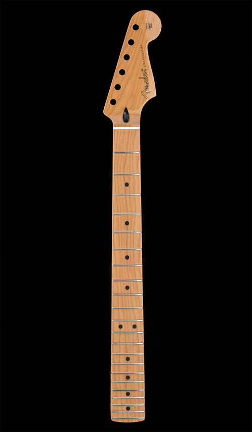 Fender Satin Roasted Maple Stratocaster Neck, Flat Oval Shape #55691