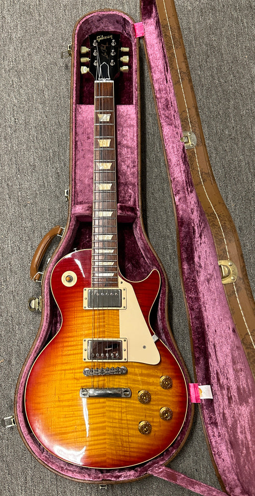 Used Gibson Custom Shop 1959 Les Paul Standard - Washed Chery Sunburst #94224 with Original Hard Case