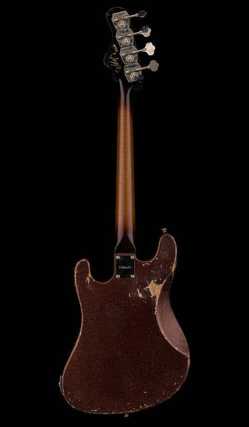 Castedosa Guitars Conchers Short Scale Bass - Aged Brown Sparkle #566