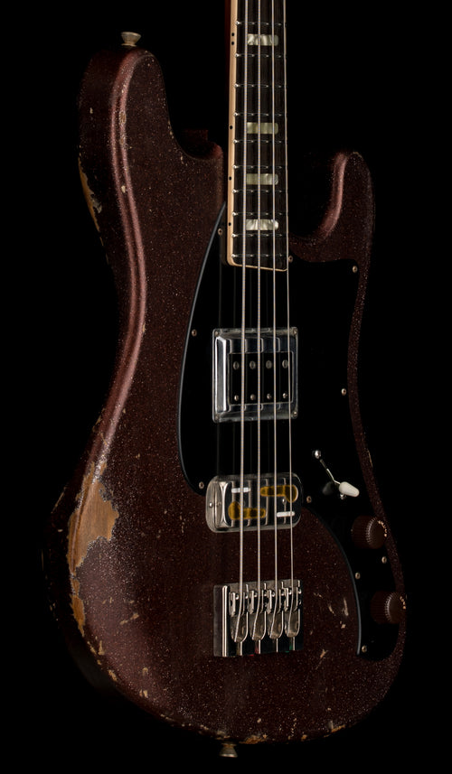 Castedosa Guitars Conchers Short Scale Bass - Aged Brown Sparkle #566