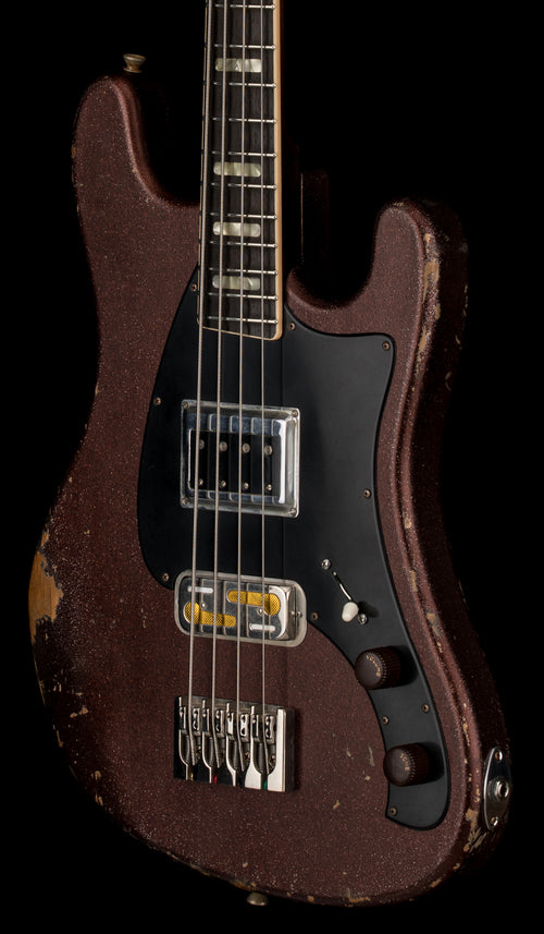 Castedosa Guitars Conchers Short Scale Bass - Aged Brown Sparkle #566