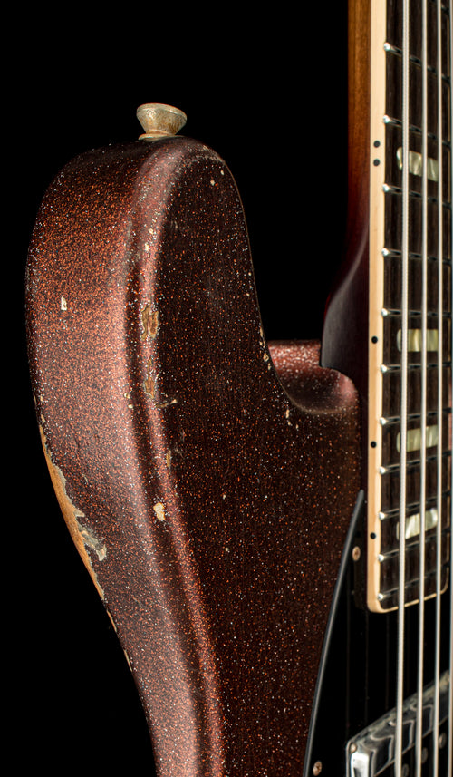 Castedosa Guitars Conchers Short Scale Bass - Aged Brown Sparkle #566