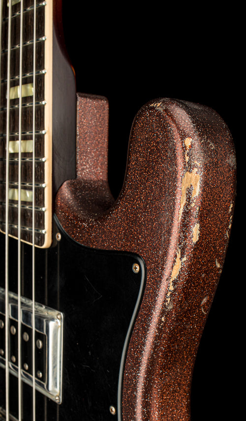 Castedosa Guitars Conchers Short Scale Bass - Aged Brown Sparkle #566