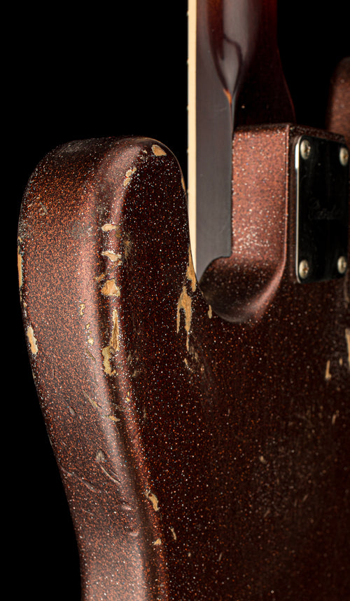 Castedosa Guitars Conchers Short Scale Bass - Aged Brown Sparkle #566