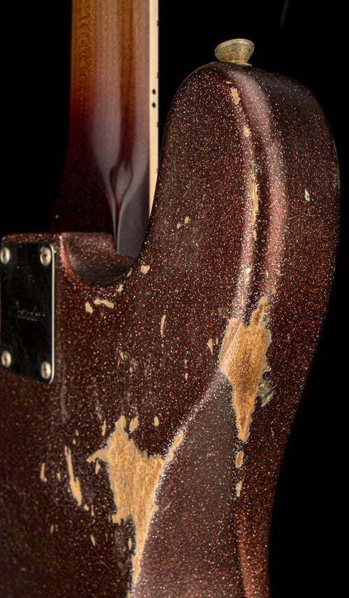 Castedosa Guitars Conchers Short Scale Bass - Aged Brown Sparkle #566