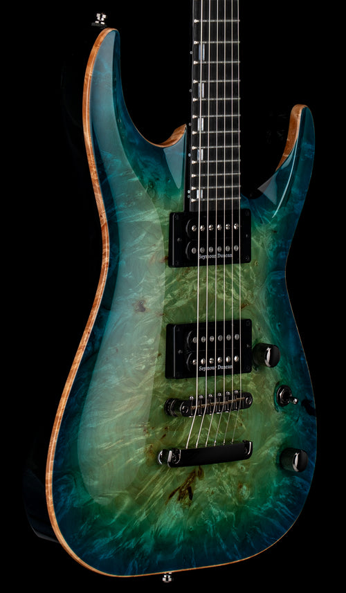 ESP Custom Shop Horizon Custom NT Burl - Blue Green Burst #30242