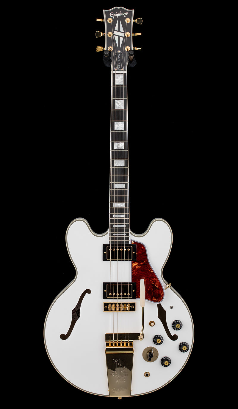 Epiphone IGC Alex Lifeson 1976 ES-355 Reissue - Alpine White #11419