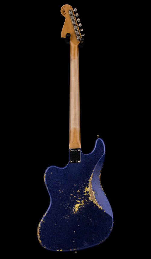 Fender Custom Shop Bass VI Heavy Relic - Purple Sparkle/Graffiti Yellow #43396