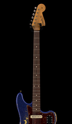 Fender Custom Shop Bass VI Heavy Relic - Purple Sparkle/Graffiti Yellow #43396