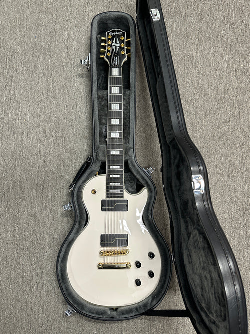 Used Epiphone Matt Heafy Les Paul Custom Origins 7-String (2022) - Bone White #23061 with Original Hard Case