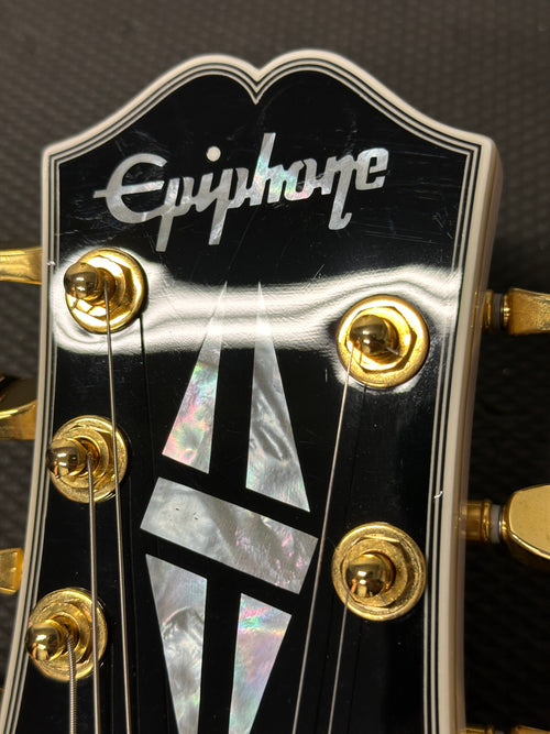 Used Epiphone Matt Heafy Les Paul Custom Origins 7-String (2022) - Bone White #23061 with Original Hard Case