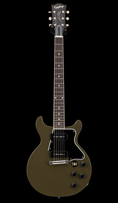 Used Epiphone Chicago Music Exchange IGC 1960 Les Paul Special Double Cut Reissue (2025) - Olive Drab #24190 with Original Hard Case