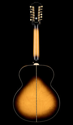 Used Epiphone Limited Edition GC Exclusive J-200 12-String (2021) - Vintage Sunburst #11219 with Hard Case