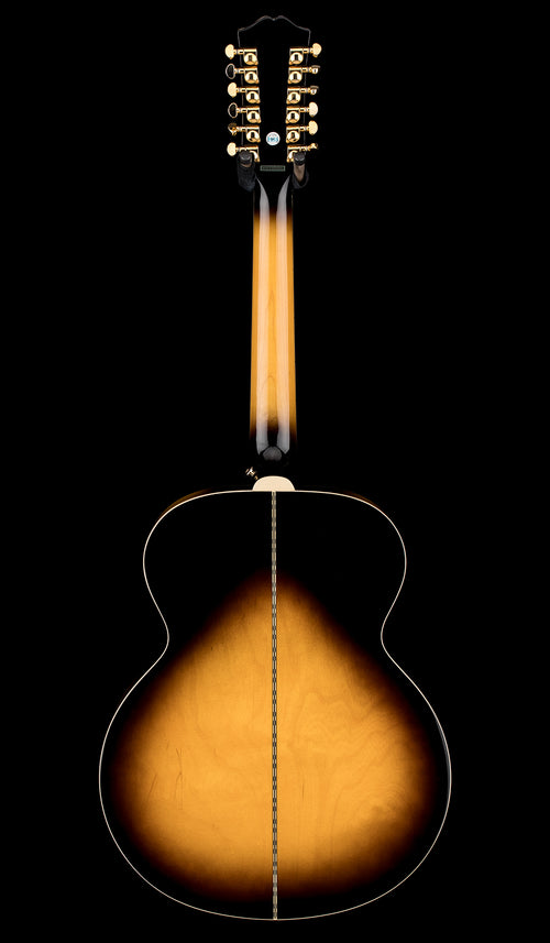 Used Epiphone Limited Edition GC Exclusive J-200 12-String (2021) - Vintage Sunburst #11219 with Hard Case