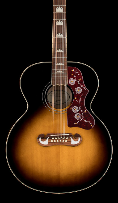 Used Epiphone Limited Edition GC Exclusive J-200 12-String (2021) - Vintage Sunburst #11219 with Hard Case