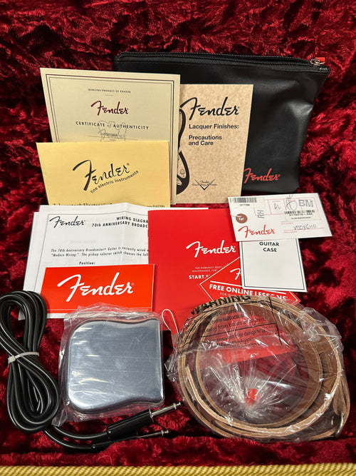 Used Fender 70th Anniversary Broadcaster (2020) - Blackguard Blonde #86110 with Original Hard Case