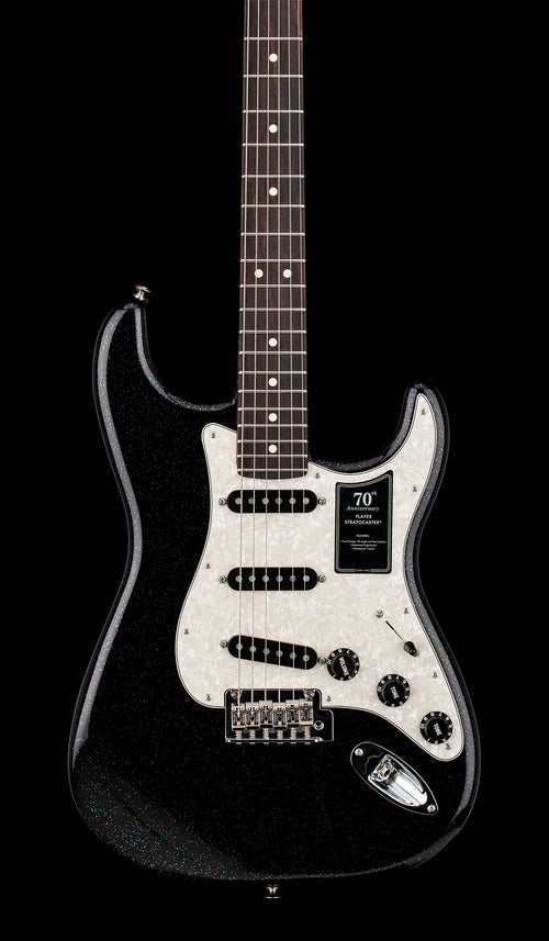 Used Fender 70th Anniversary Player Stratocaster (2023) - Nebula Noir #51284 with Gig Bag