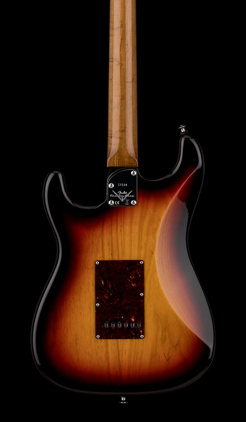 Used Fender Custom Shop American Custom Stratocaster NOS (2024) - Chocolate 3-Color Sunburst #17134 with Original Hard Case
