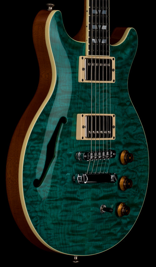 Used Hamer Custom Shop Artist Custom (2004) - Transparent Teal #53727 with Original Hard Case