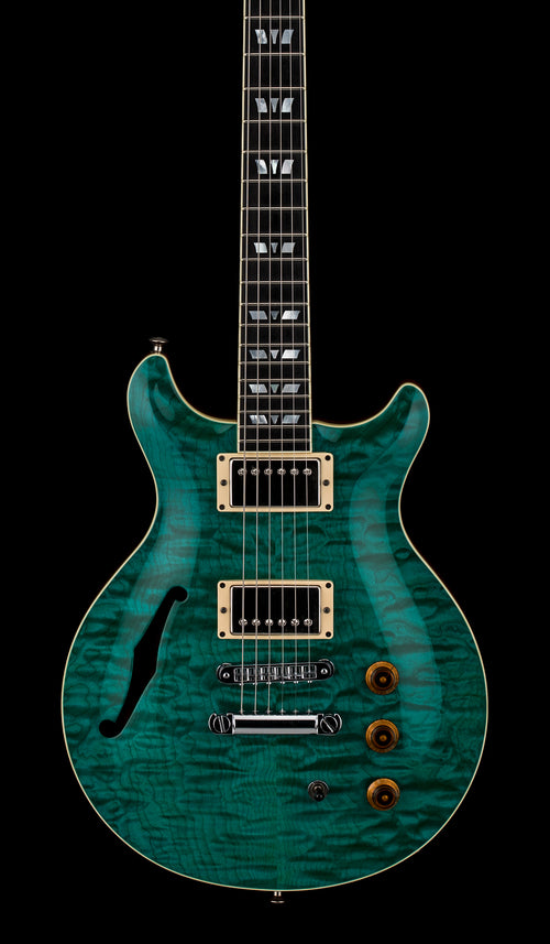 Used Hamer Custom Shop Artist Custom (2004) - Transparent Teal #53727 with Original Hard Case