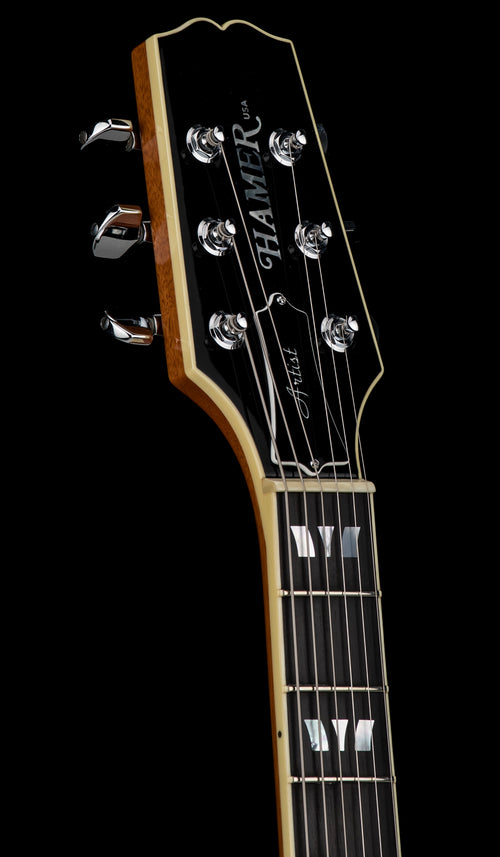 Used Hamer Custom Shop Artist Custom (2004) - Transparent Teal #53727 with Original Hard Case
