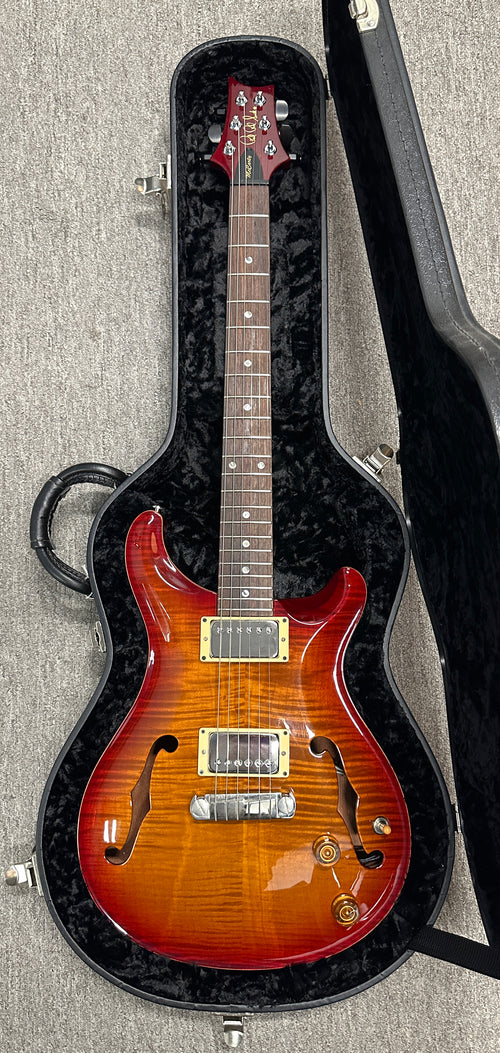 Used PRS Hollowbody II 10-Top (2008) - Dark Cherry Sunburst #35866 with Original Hard Case