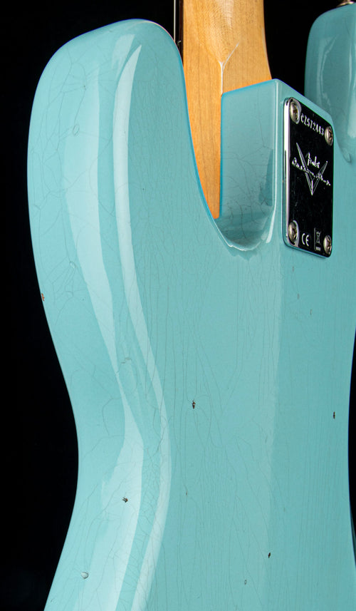 Fender Custom Shop '63 P Bass Journeyman Relic - Aged Daphne Blue #72443