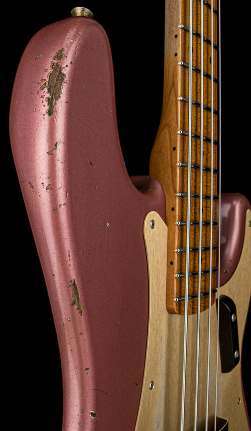 Fender Custom Shop Austin MacNutt Masterbuilt Empire 58 Precision Bass Relic - Aged Burgundy Mist #65874