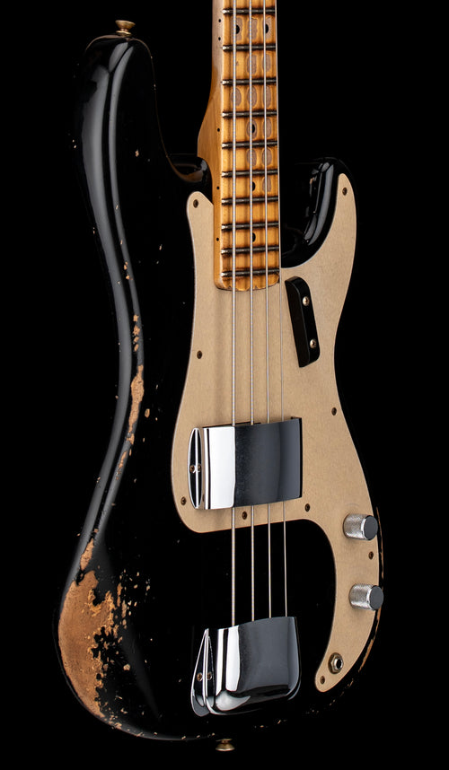 Fender Custom Shop '58 P Bass Heavy Relic - Aged Black #65942