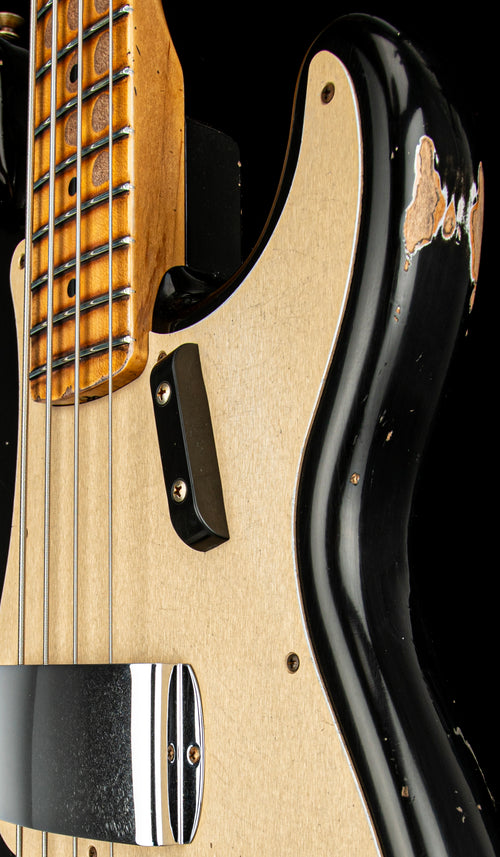 Fender Custom Shop '58 P Bass Heavy Relic - Aged Black #65942