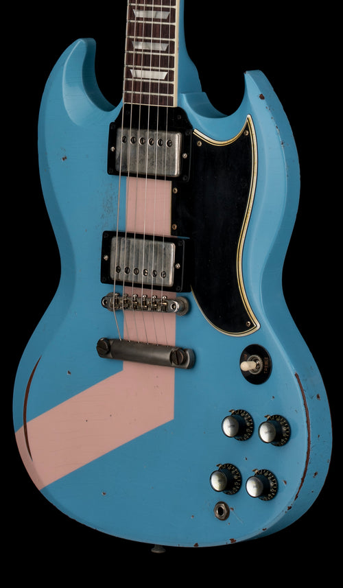 Gibson Custom Shop M2M 1961 SG Standard Striped Murphy Lab Heavy Aged - Maui Blue #00781