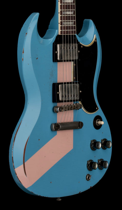 Gibson Custom Shop M2M 1961 SG Standard Striped Murphy Lab Heavy Aged - Maui Blue #00781