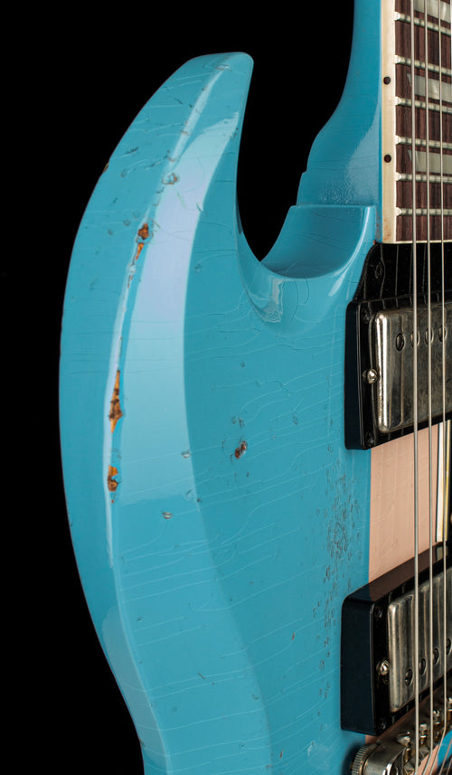 Gibson Custom Shop M2M 1961 SG Standard Striped Murphy Lab Heavy Aged - Maui Blue #00781