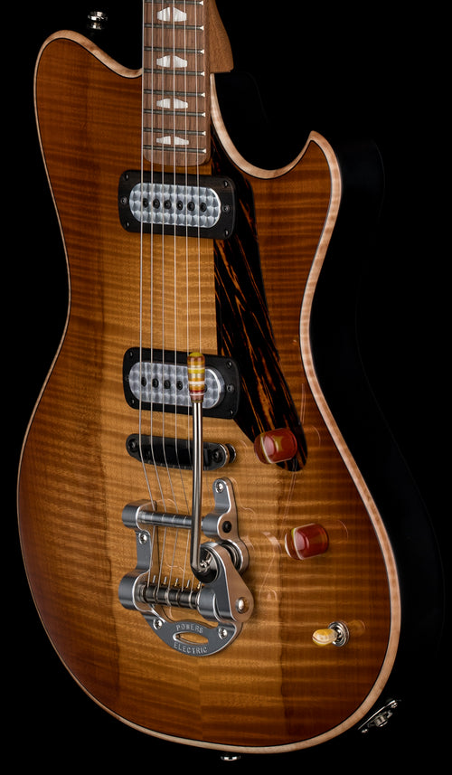 Powers Electric A-Type Select Flame Top #17 FF42 - Wild Honey Burst #B235
