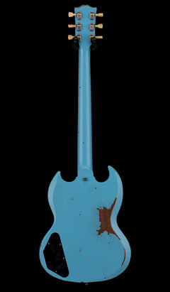 Gibson Custom Shop M2M 1961 SG Standard Striped Murphy Lab Heavy Aged - Maui Blue #00781