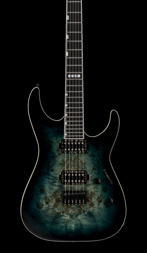 ESP E-II M-II HT - Mercury Blue Burst #ES6775243 (Factory Demonstration Model)