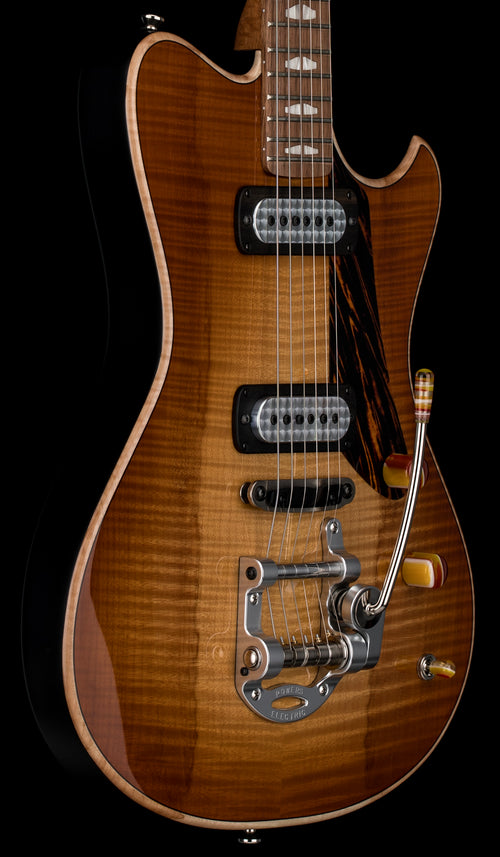 Powers Electric A-Type Select Flame Top #17 FF42 - Wild Honey Burst #B235