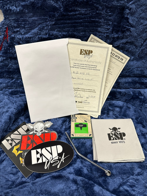 ESP M-II FR USA - Aqua Marine Sunburst #25215