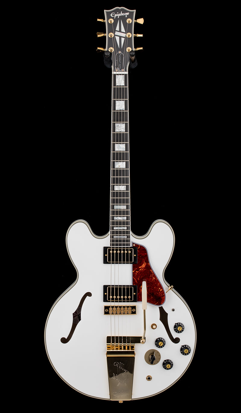 Epiphone IGC Alex Lifeson 1976 ES-355 Reissue - Alpine White #10919