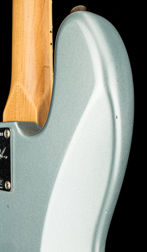 Fender Custom Shop 1966 Jazz Bass Journeyman Relic - Super Faded Firemist Silver #87488