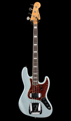 Fender Custom Shop 1966 Jazz Bass Journeyman Relic - Super Faded Firemist Silver #87488