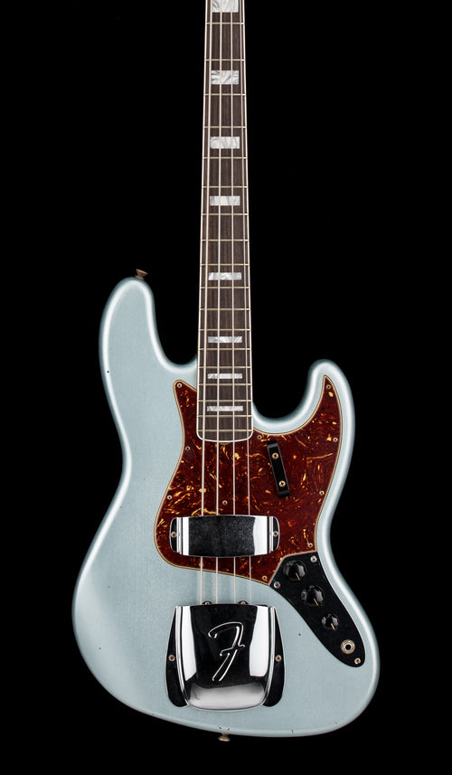 Fender Custom Shop 1966 Jazz Bass Journeyman Relic - Super Faded Firemist Silver #87488