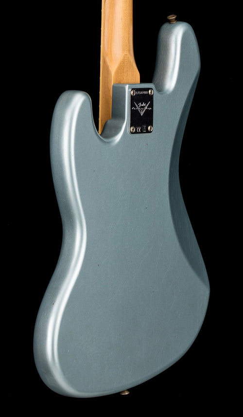 Fender Custom Shop 1966 Jazz Bass Journeyman Relic - Super Faded Firemist Silver #87488