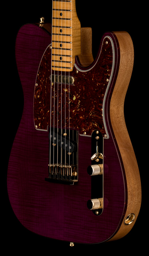 Fender Custom Shop Custom Deluxe Flame Maple Telecaster NOS - Purple Transparent #89913