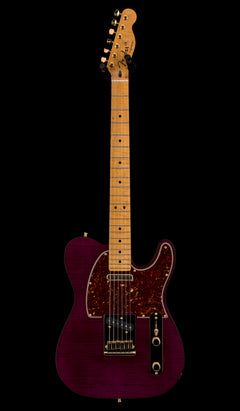 Fender Custom Shop Custom Deluxe Flame Maple Telecaster NOS - Purple Transparent #89913