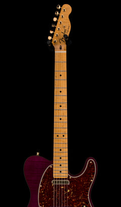 Fender Custom Shop Custom Deluxe Flame Maple Telecaster NOS - Purple Transparent #89913