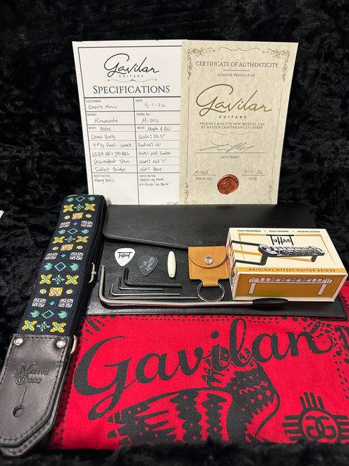 Gavilan Guitars Miramonte Heavy Relic - Competition Burgundy #M-002