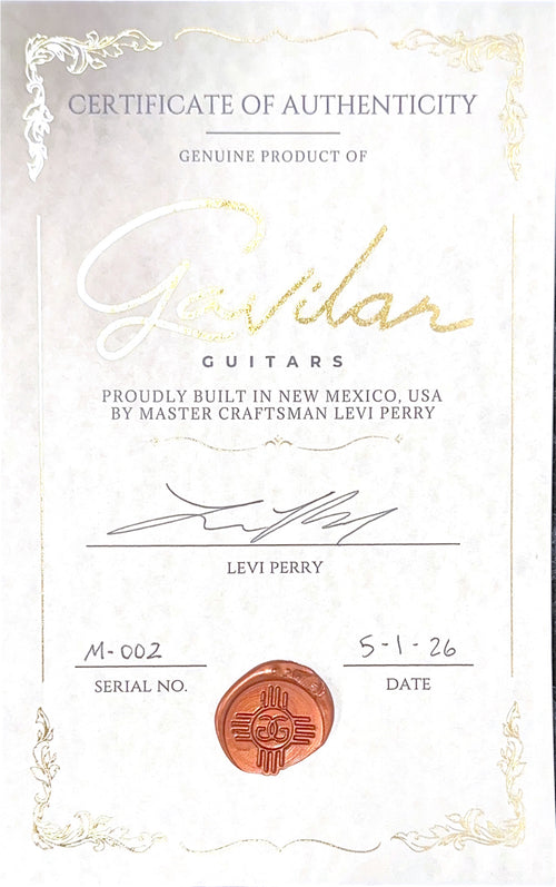 Gavilan Guitars Miramonte Heavy Relic - Competition Burgundy #M-002
