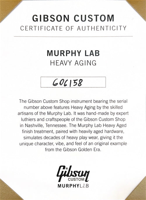 Gibson Custom Shop Limited Edition 1968 Les Paul Custom Reissue Murphy Lab Heavy Aged - Olive Drab Top #06158