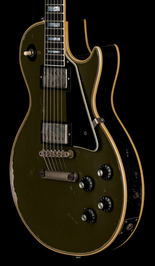 Gibson Custom Shop Limited Edition 1968 Les Paul Custom Reissue Murphy Lab Heavy Aged - Olive Drab Top #06158